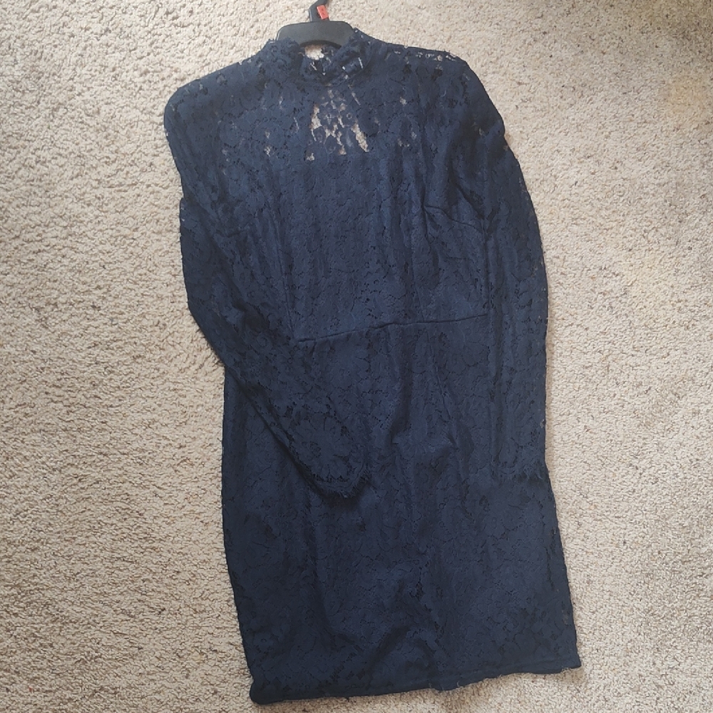 Charlotte Russe Navy Lace Top